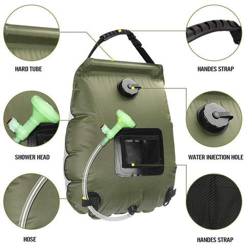 Outdoor Camping Hiking Solar Shower Bag - CAB industries