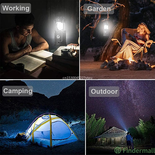 6-in-1 Portable Outdoor LED Camping Lantern With Fan - CAB industries