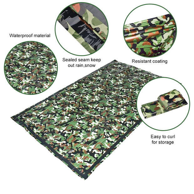 Outdoor Camouflage Emergency Sleeping Bag - CAB industries