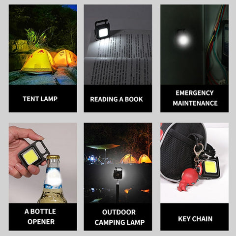 Multifunctional Magnetic Mini Glare COB Keychain Light - CAB industries