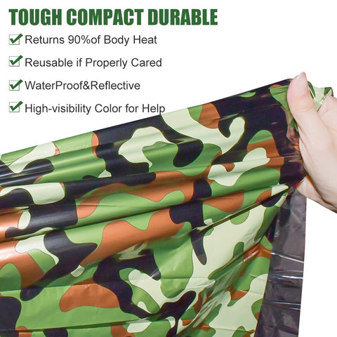 Outdoor Camouflage Emergency Sleeping Bag - CAB industries