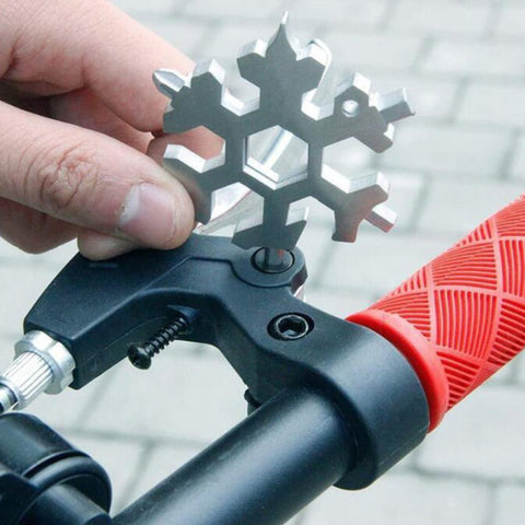 18-in-1 Portable Stainless Steel Snowflake Multi-Tool - CAB industries