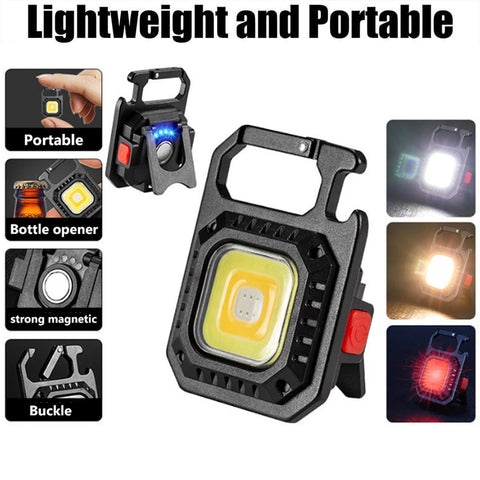 Multifunctional Magnetic Mini Glare COB Keychain Light - CAB industries