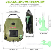 Outdoor Camping Hiking Solar Shower Bag - CAB industries