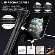 Rechargeable Tactical Laser Flashlight - CAB industries