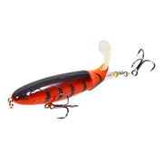 Whopper Popper Topwater Bait Hard Plopper Soft Rotating Tail Fishing Tackle Fishing Bait - CAB industries