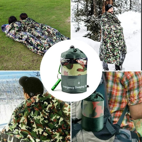 Outdoor Camouflage Emergency Sleeping Bag - CAB industries